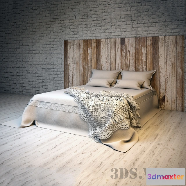 1617802 - furniture - Beautiful designer bed 3D Max
