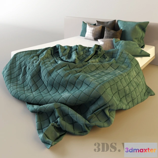 1617878 - furniture - Modern double bed 3D Max