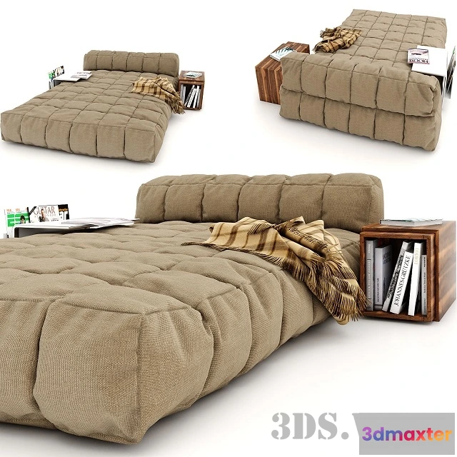 1617914 - furniture - Modern soft bed 3D Max