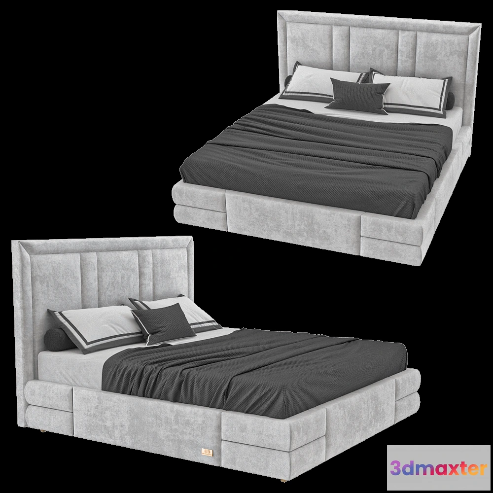 1617984 - Wall&Wall - Soft bed Paulin 1 3D Max