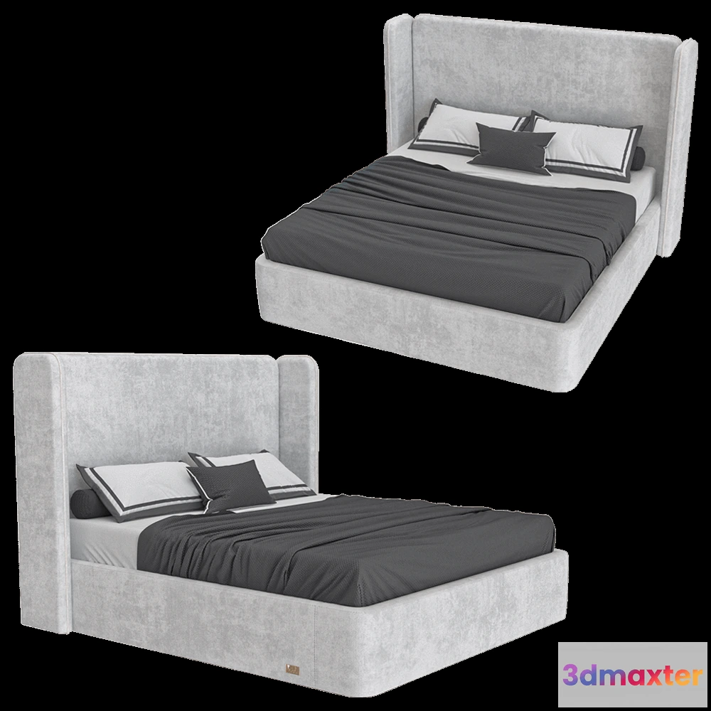 1618006 - Wall&Wall - Soft bed Replicato 3D Max