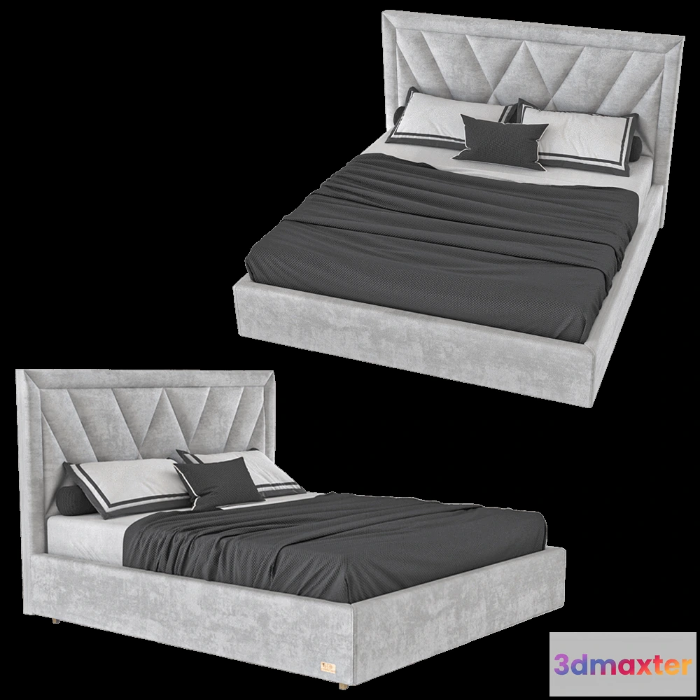 1618022 - Wall&Wall - Soft bed Je Vous 3D Max