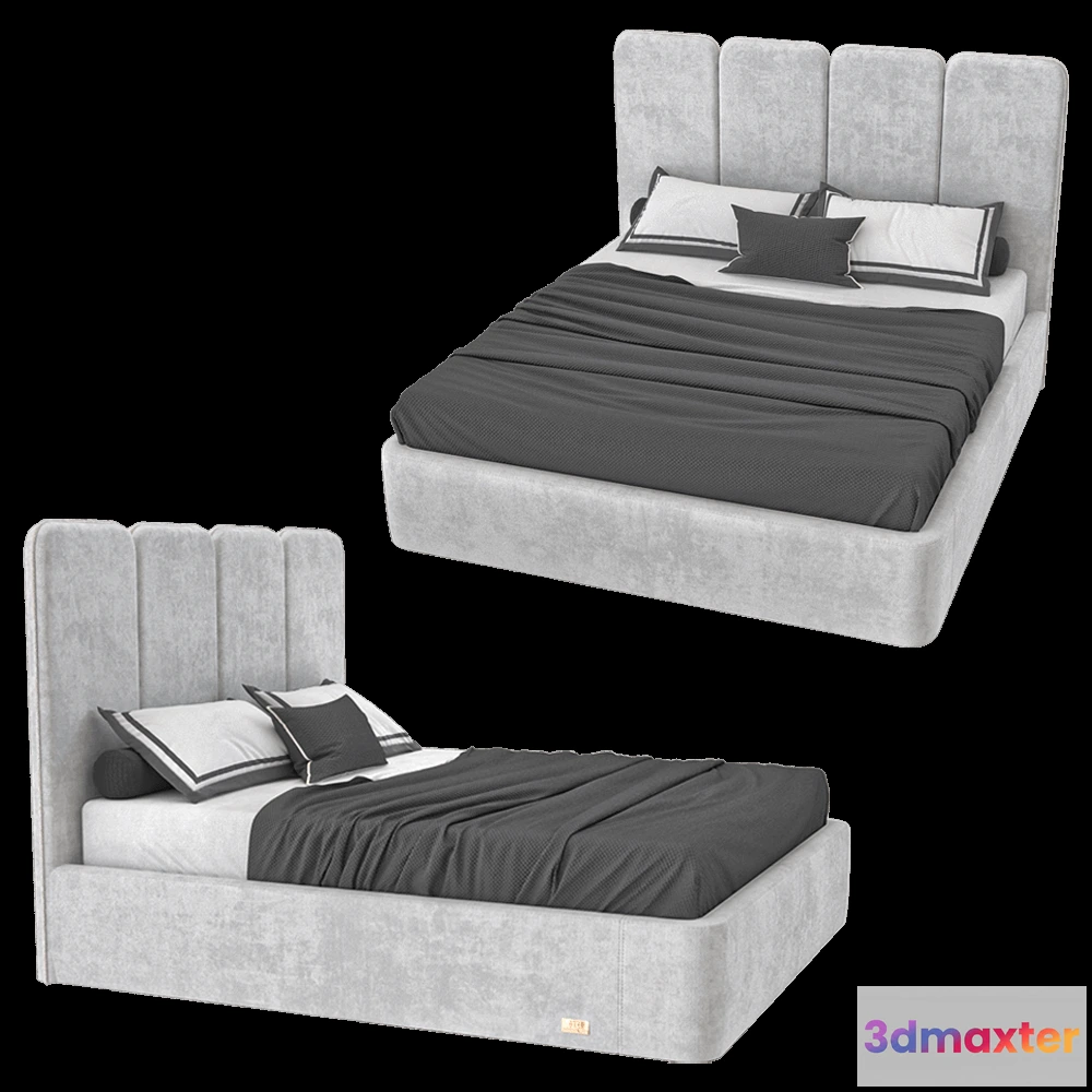 1618032 - Wall&Wall - Soft bed Greydor 3D Max