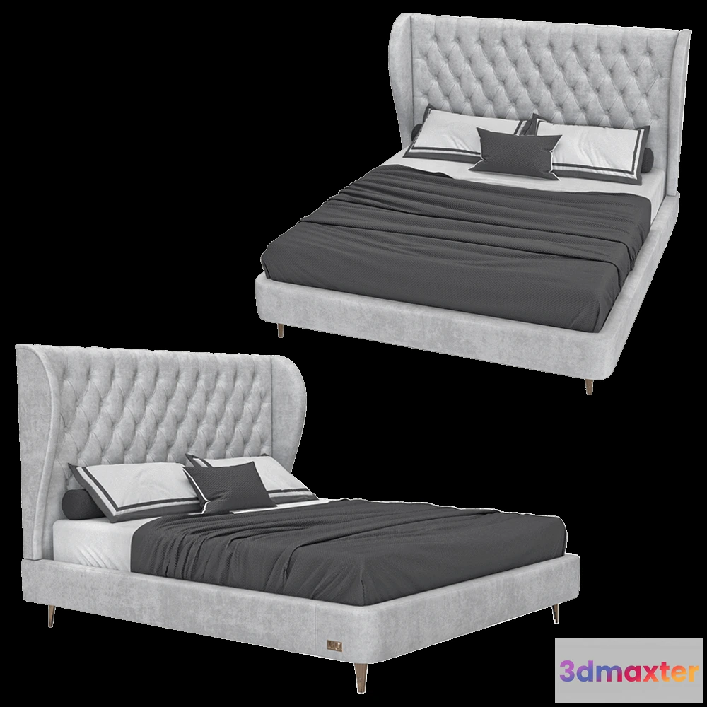 1618040 - Wall&Wall - Soft bed Ilinoys 3D Max