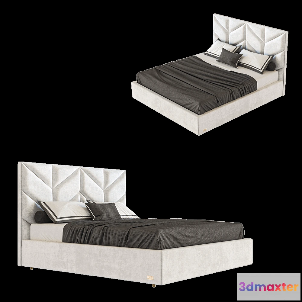 1618062 - Wall&Wall - Soft bed Aurora 3D Max