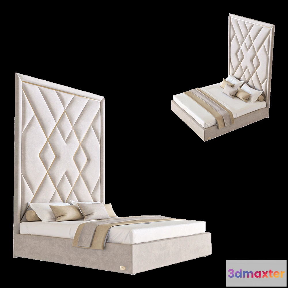 1618064 - Wall&Wall - Soft bed Ele deco 3D Max