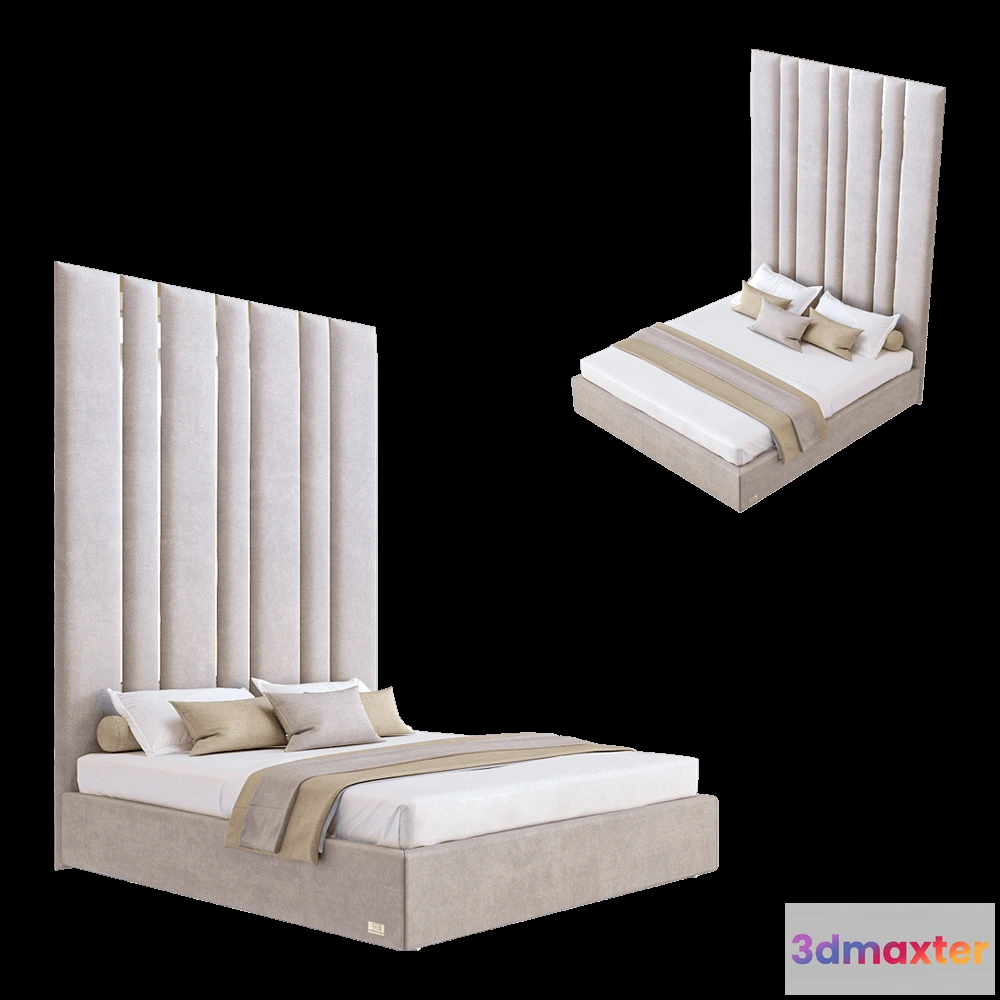 1618074 - Wall&Wall - Soft bed Windflowers 3D Max