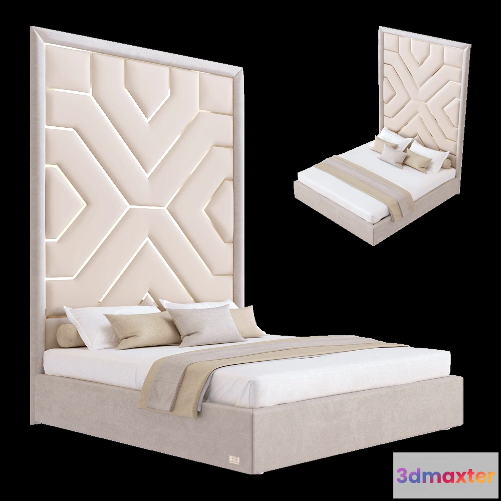 1618080 - Wall&Wall - Soft bed Primus 3D Max
