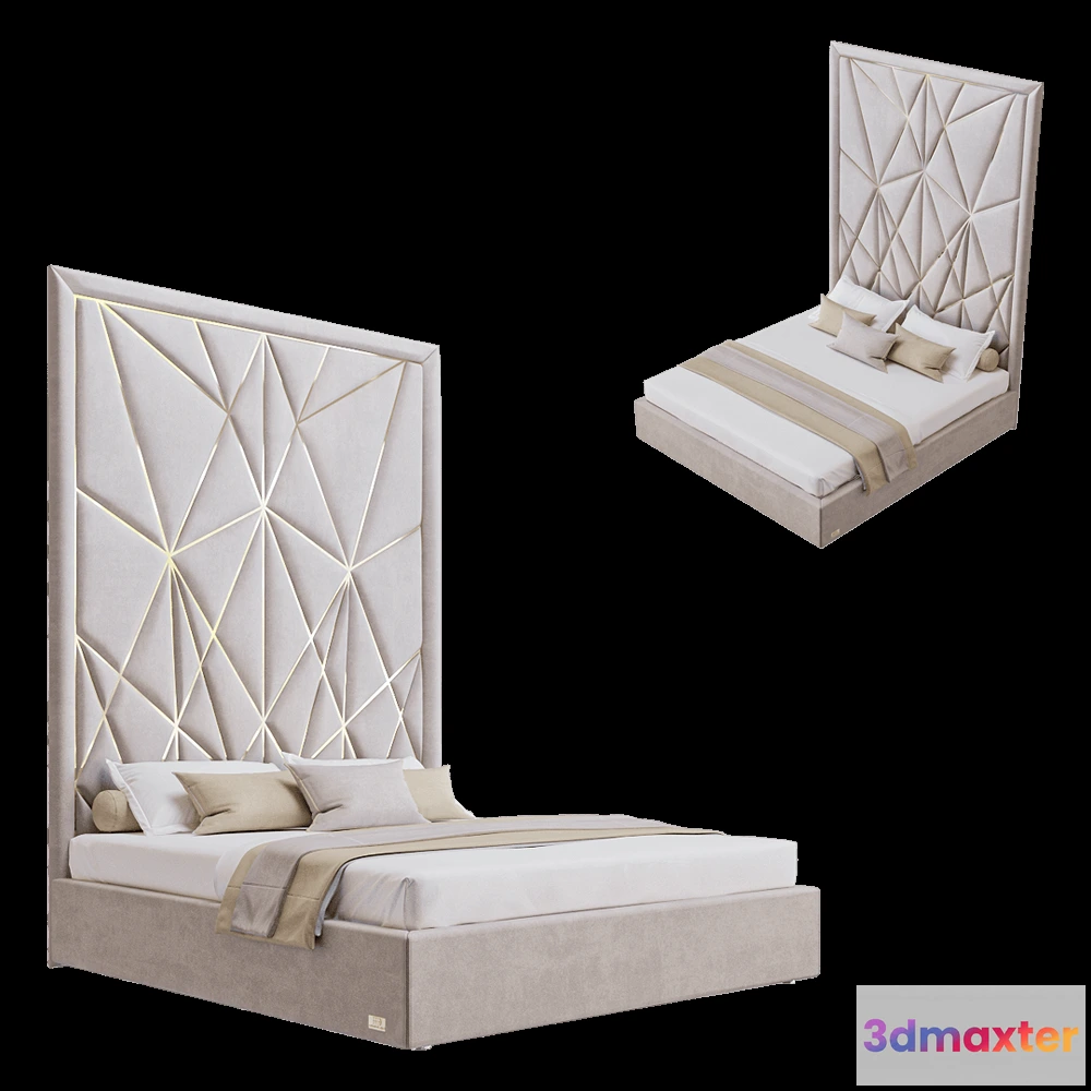 1618084 - Wall&Wall - Soft bed Pixel 3D Max