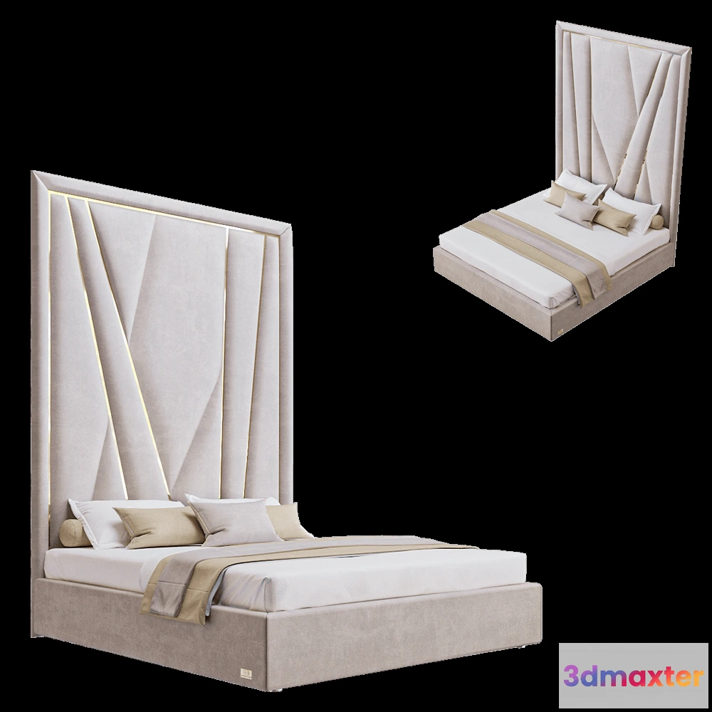 1618092 - Wall&Wall - Soft bed Le Visage 3D Max