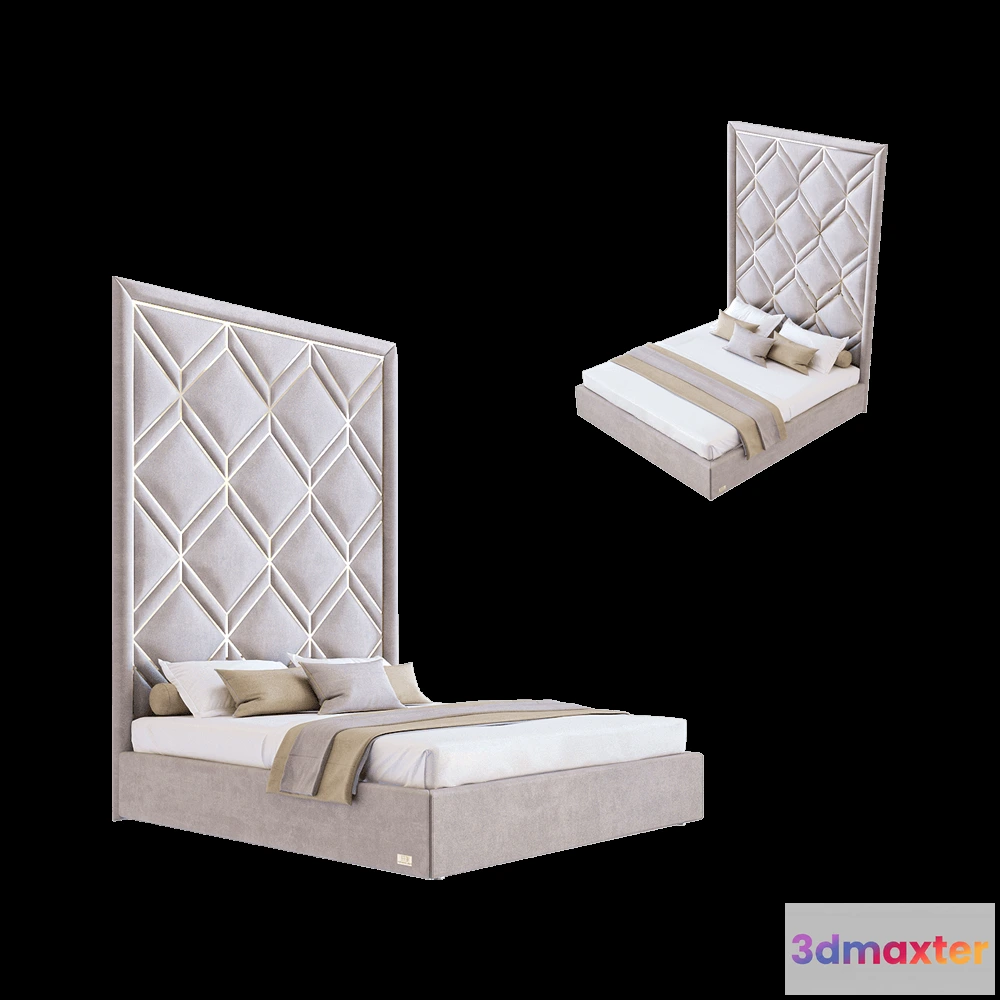 1618098 - Wall&Wall - Soft bed Blosom 3D Max