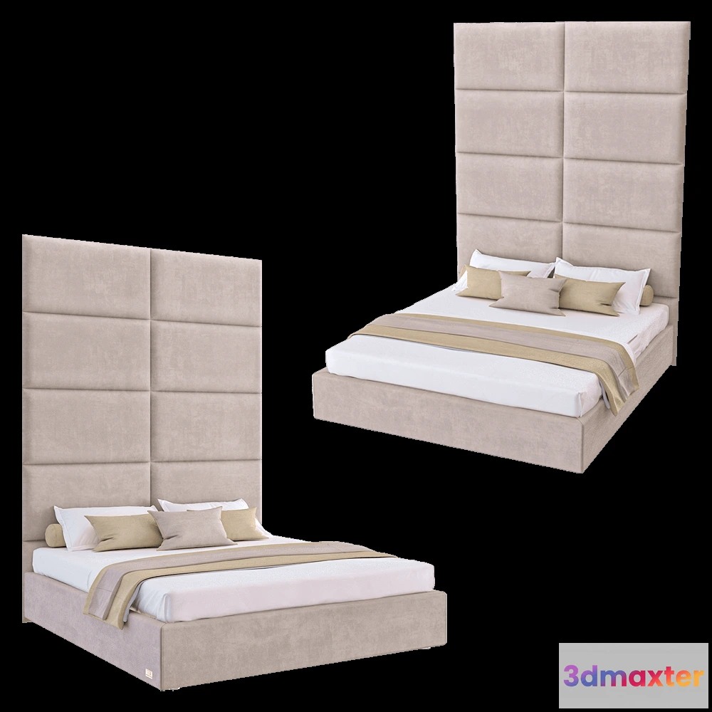 1618102 - Wall&Wall - Soft bed Wave 3D Max