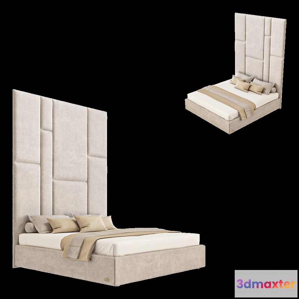 1618122 - Wall&Wall - Soft bed Beatris 3D Max