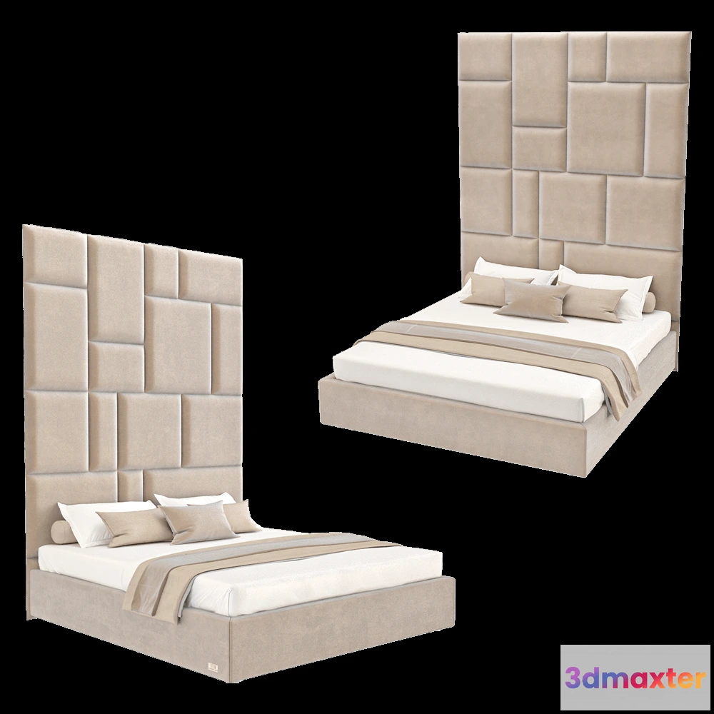 1618126 - Wall&Wall - Soft bed Alroco 3D Max