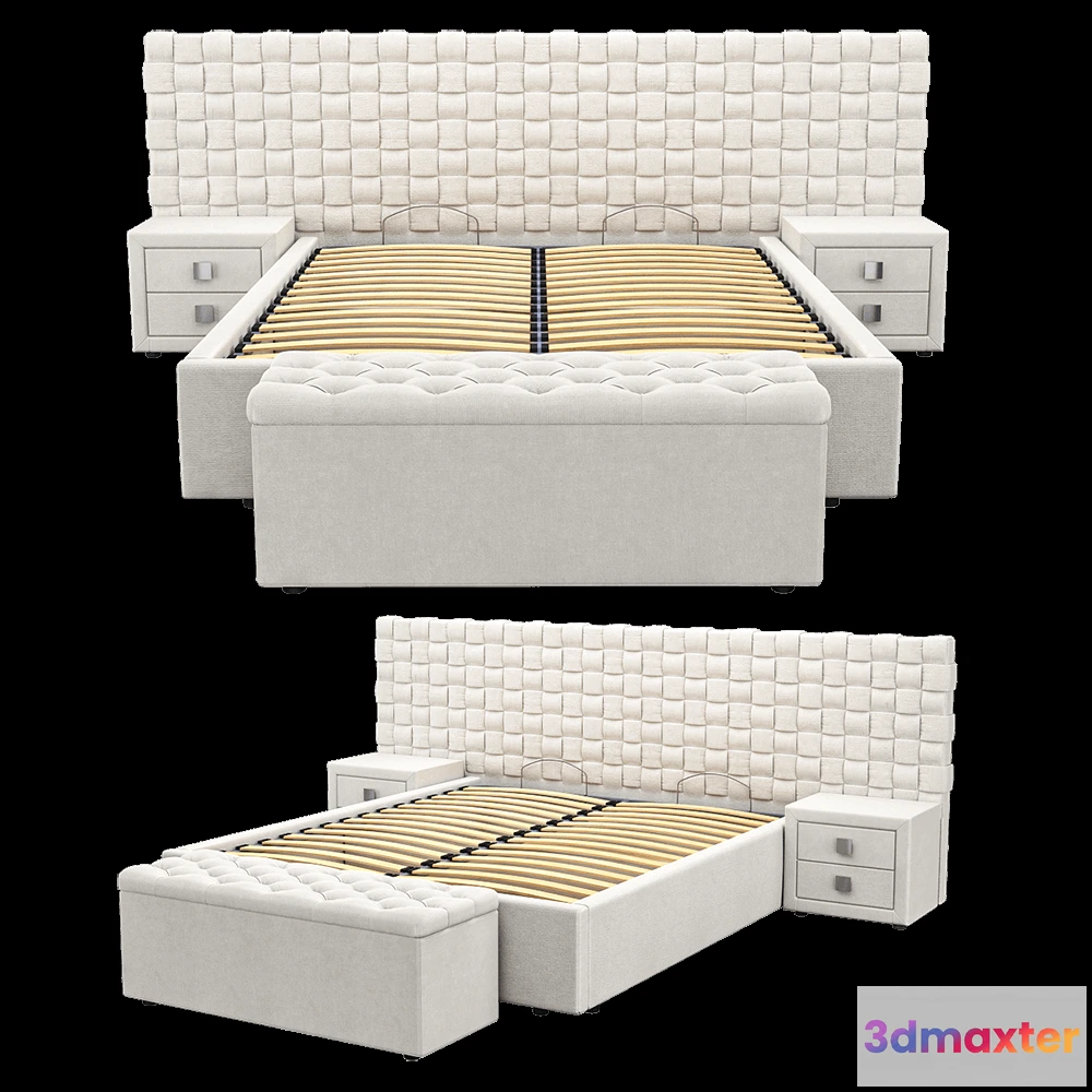 1618130 - WasserKRAFT - Bed Malta 3D Max