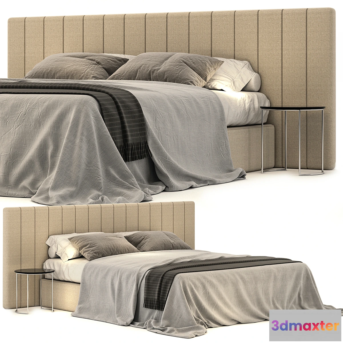 553449 - Modena hardware ivory bed