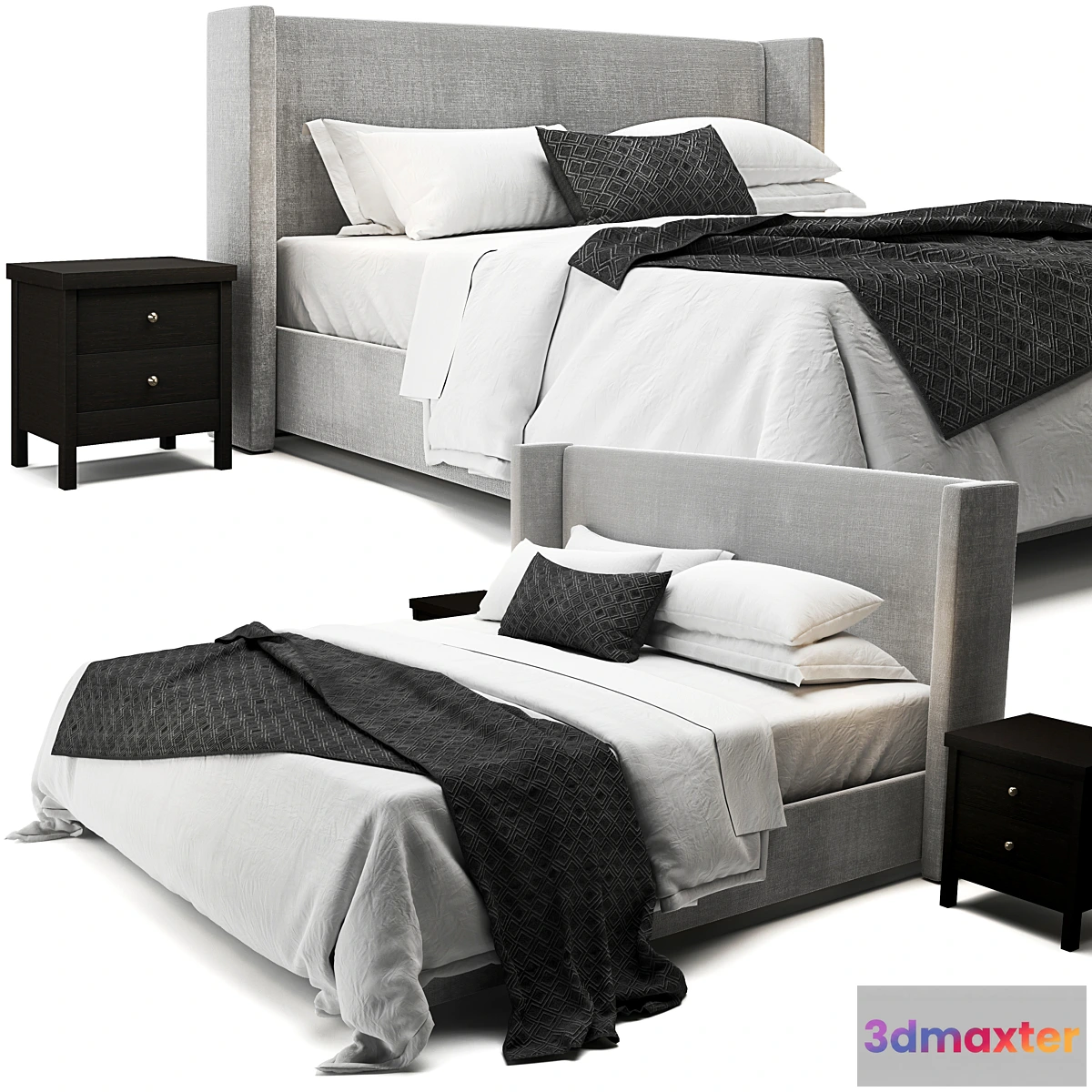553551 - Elliot Shelter Upholstered Bed