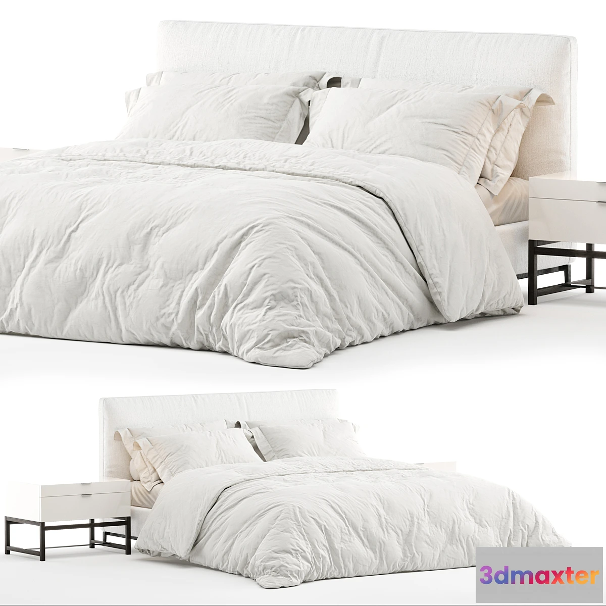 553607 - Bed Minotti Andersen (White)