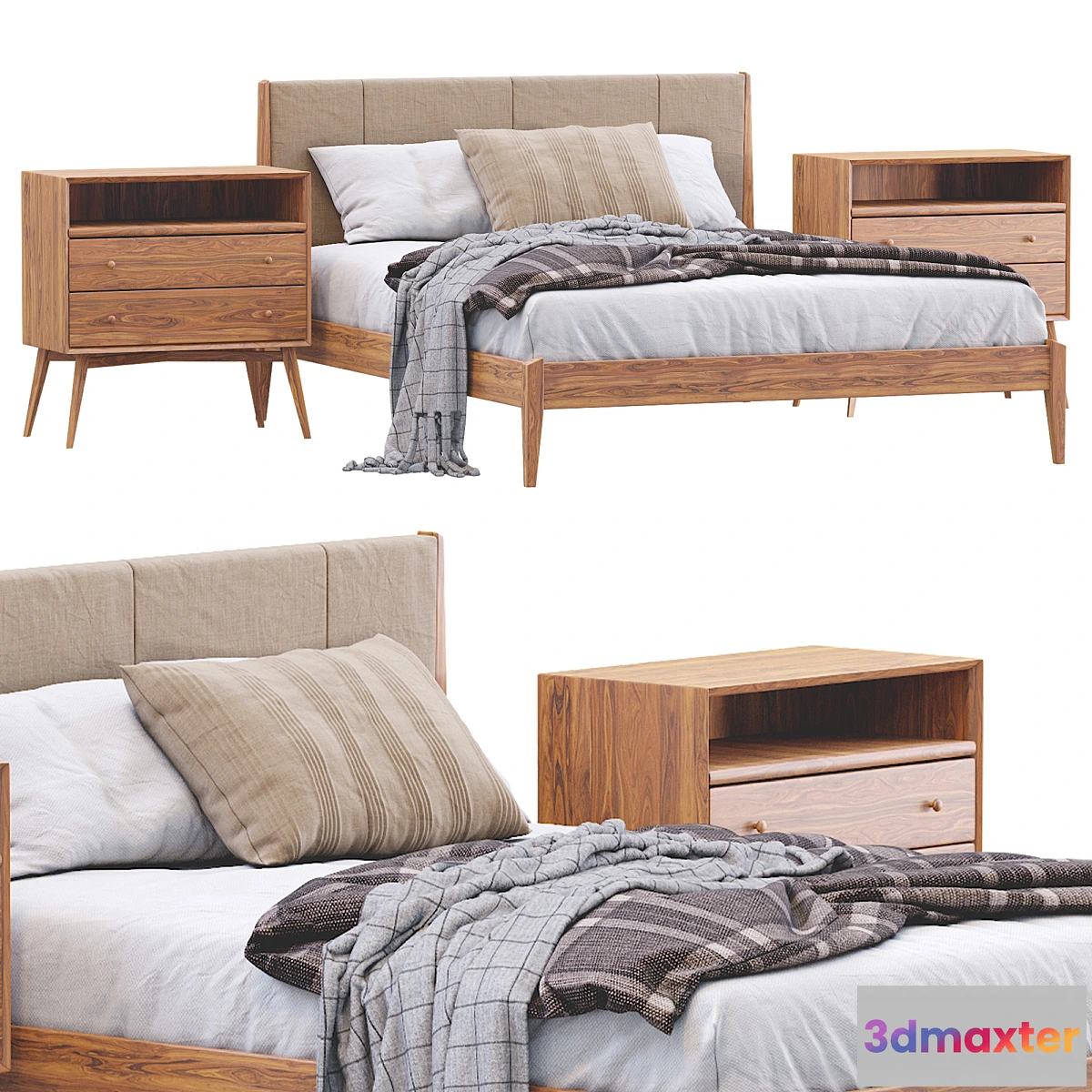 553695 - Modern Wood Bed By West Elm