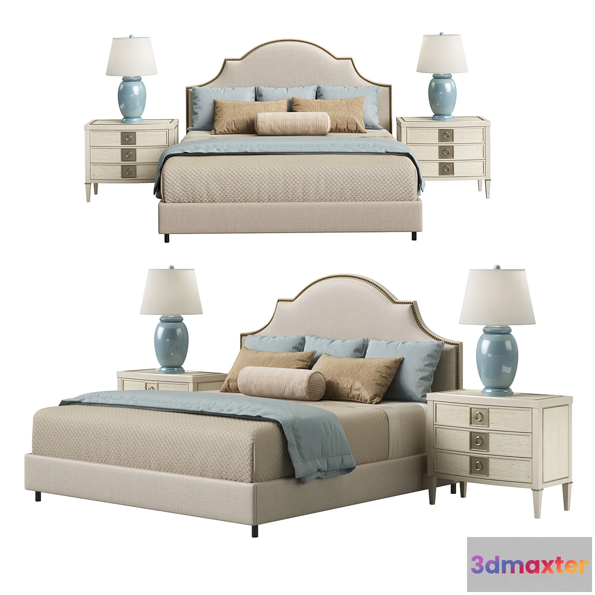 553775 - Horchow Cheresse King Bed