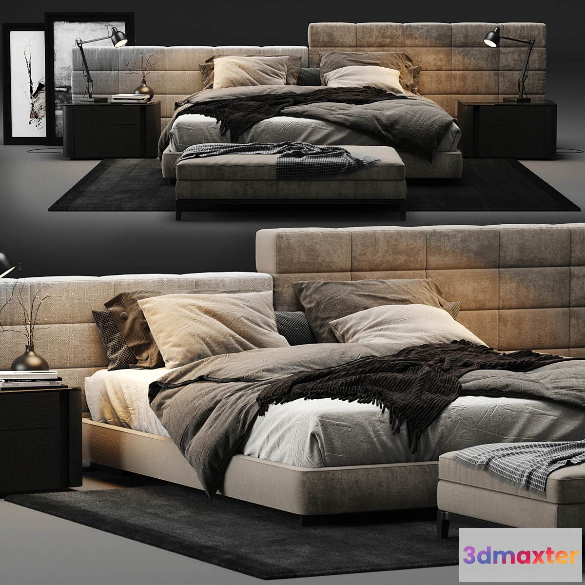 553909 - Minotti - Lawrence Bed
