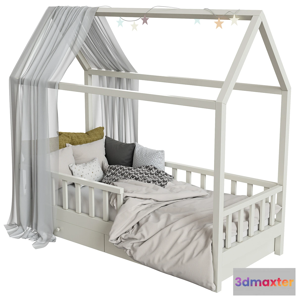 559227 - Children’s bed with columns