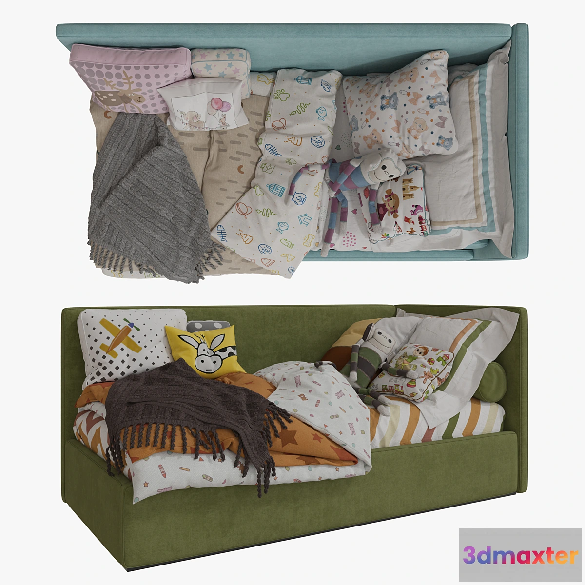 559255 - Single Beds 02 Girls and Boy