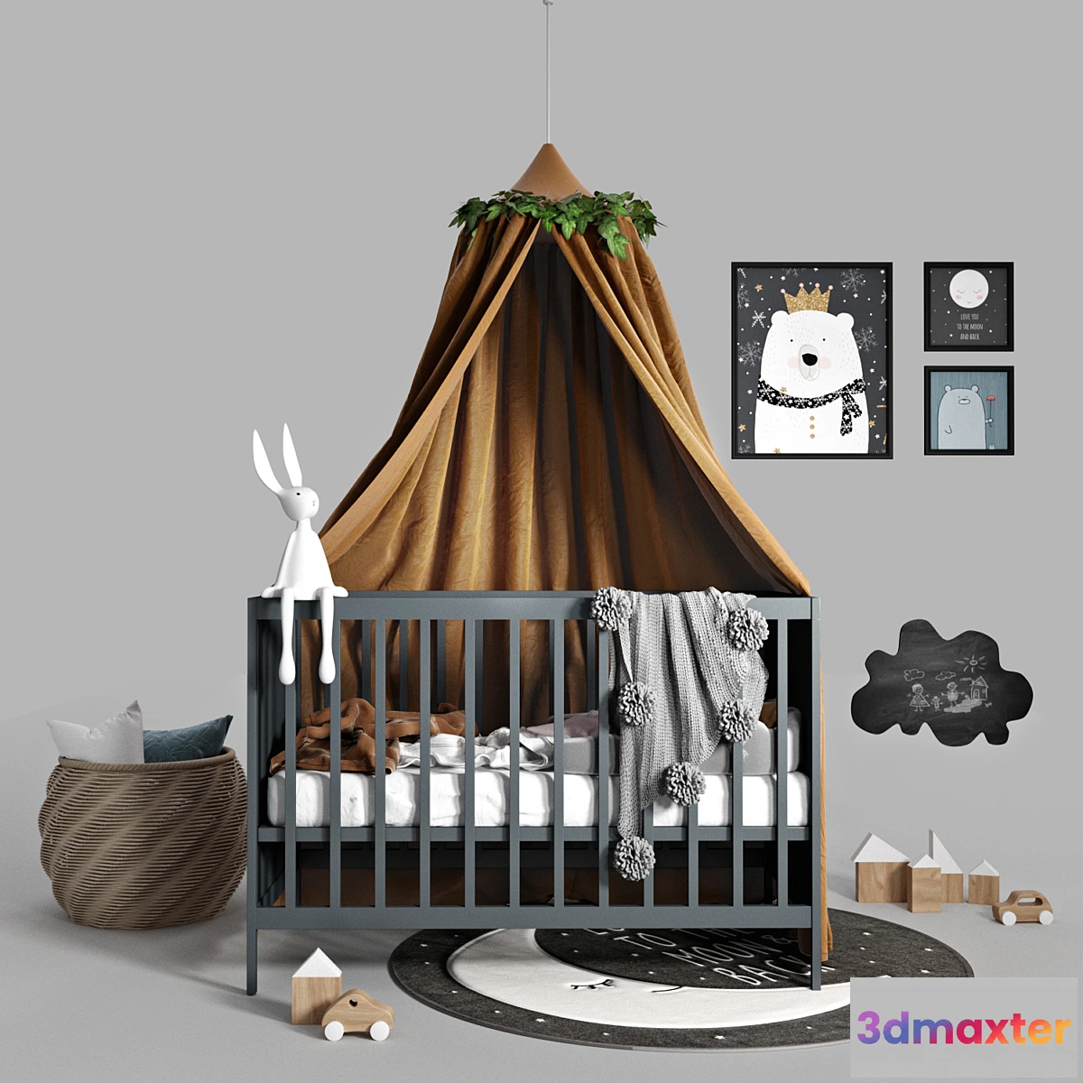 576330 - Cot with canopy