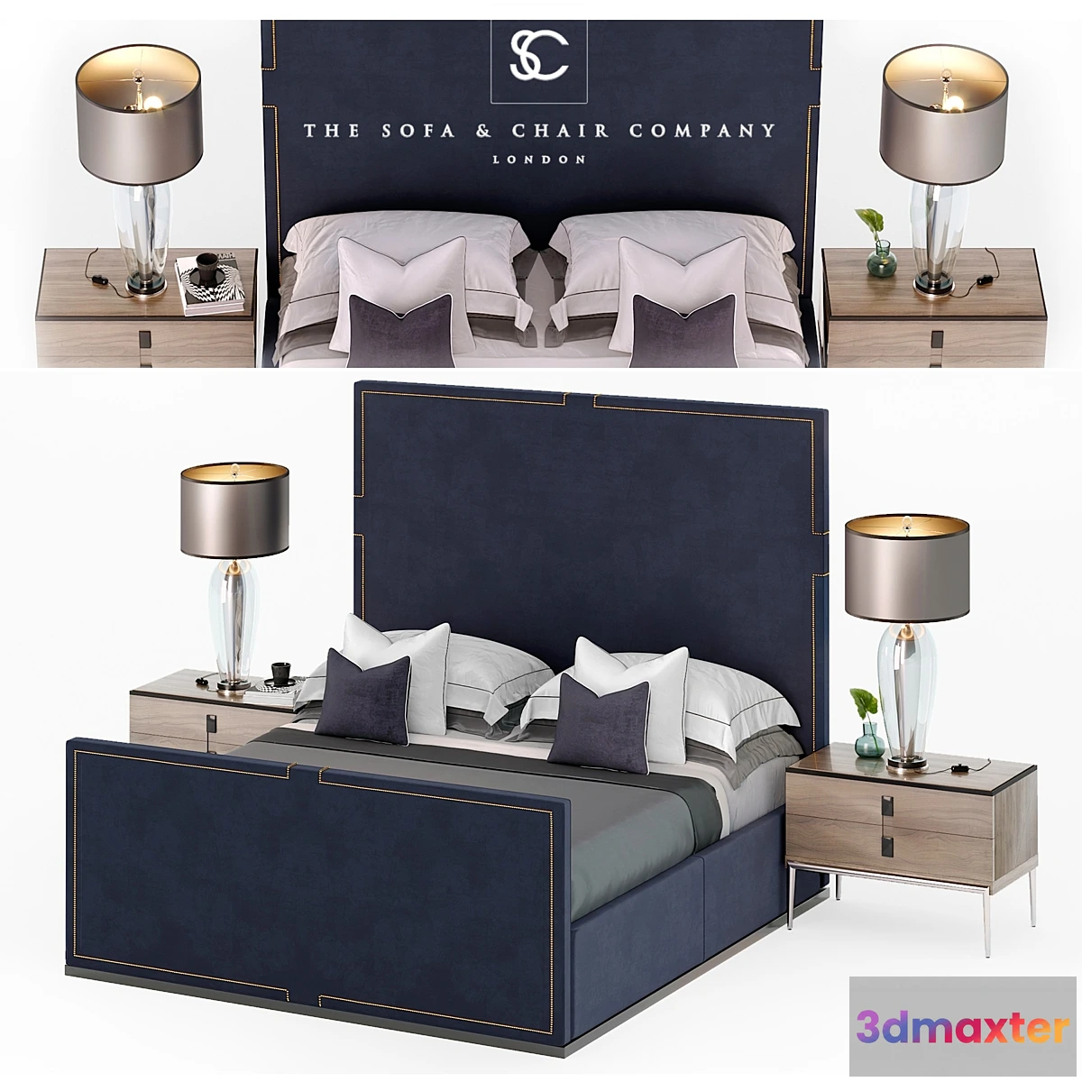 585700 - Bed - HOLLAND The Sofa & Chair Company Luxury bed