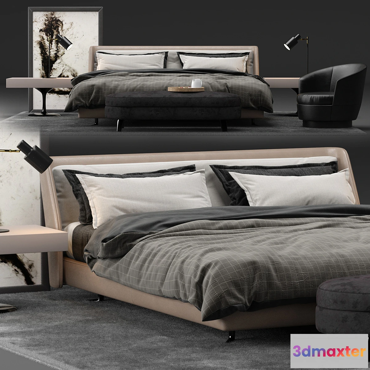 585920 - Spencer Bed - Minotti