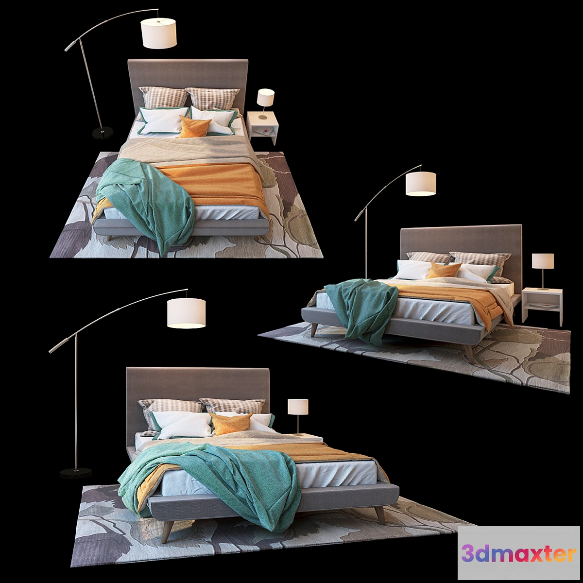 586126 - Nixon Upholstered Panel Bed by TOV