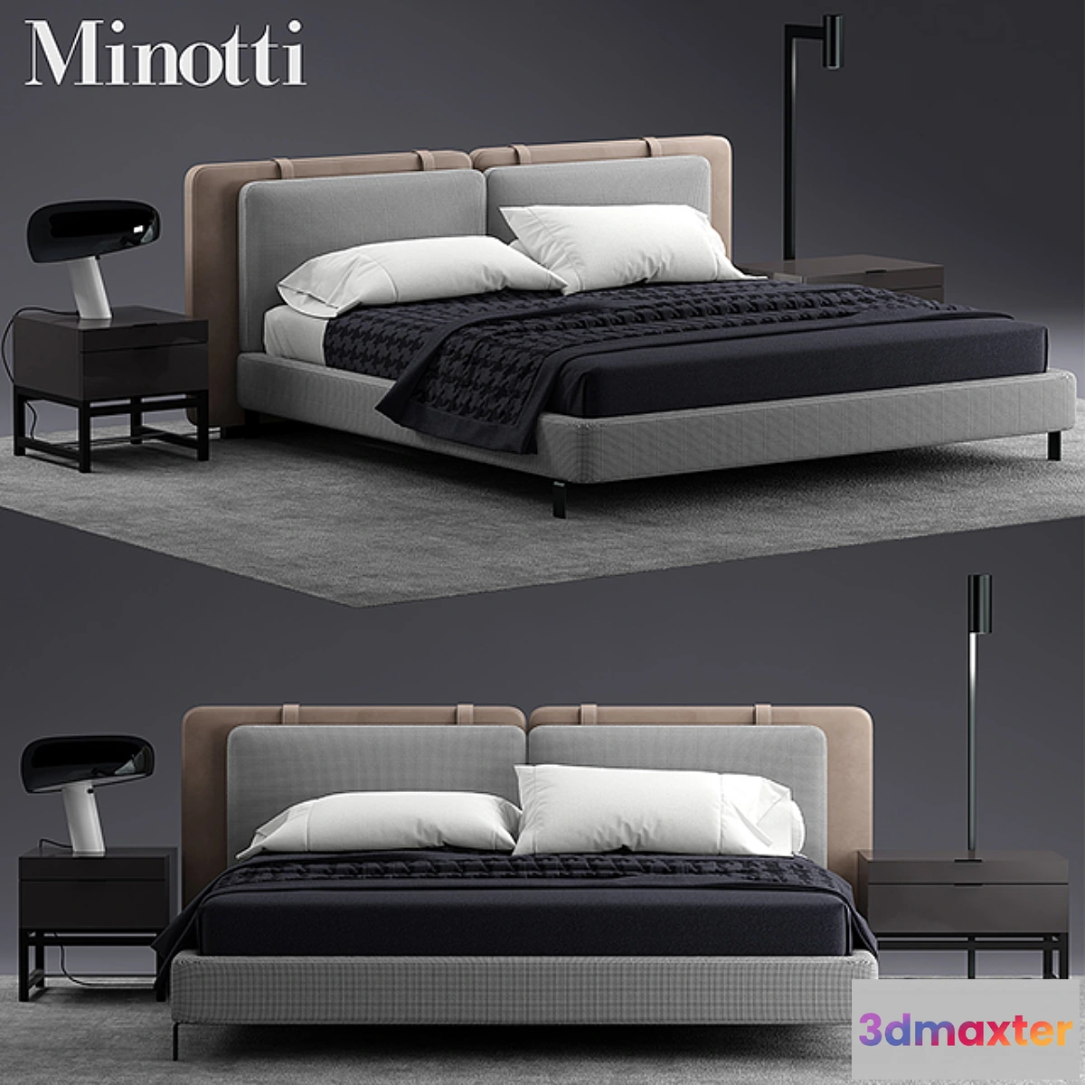 586214 - Bed minotti tatlin SOFT