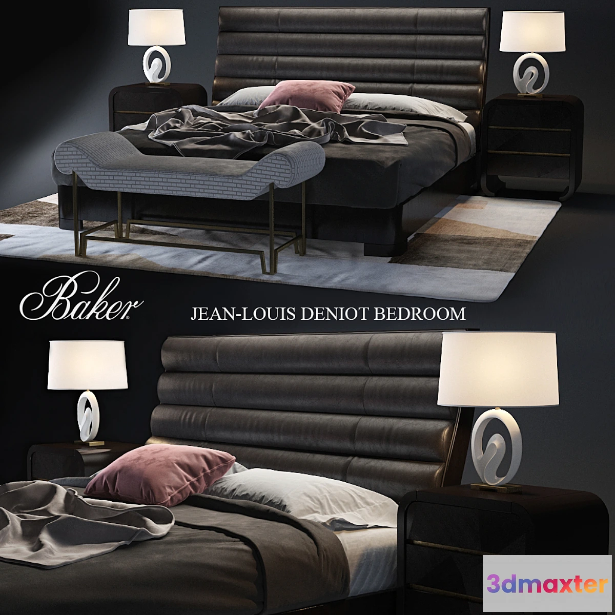 586338 - Baker TASHMARINE BED (King) V-ray & Corona