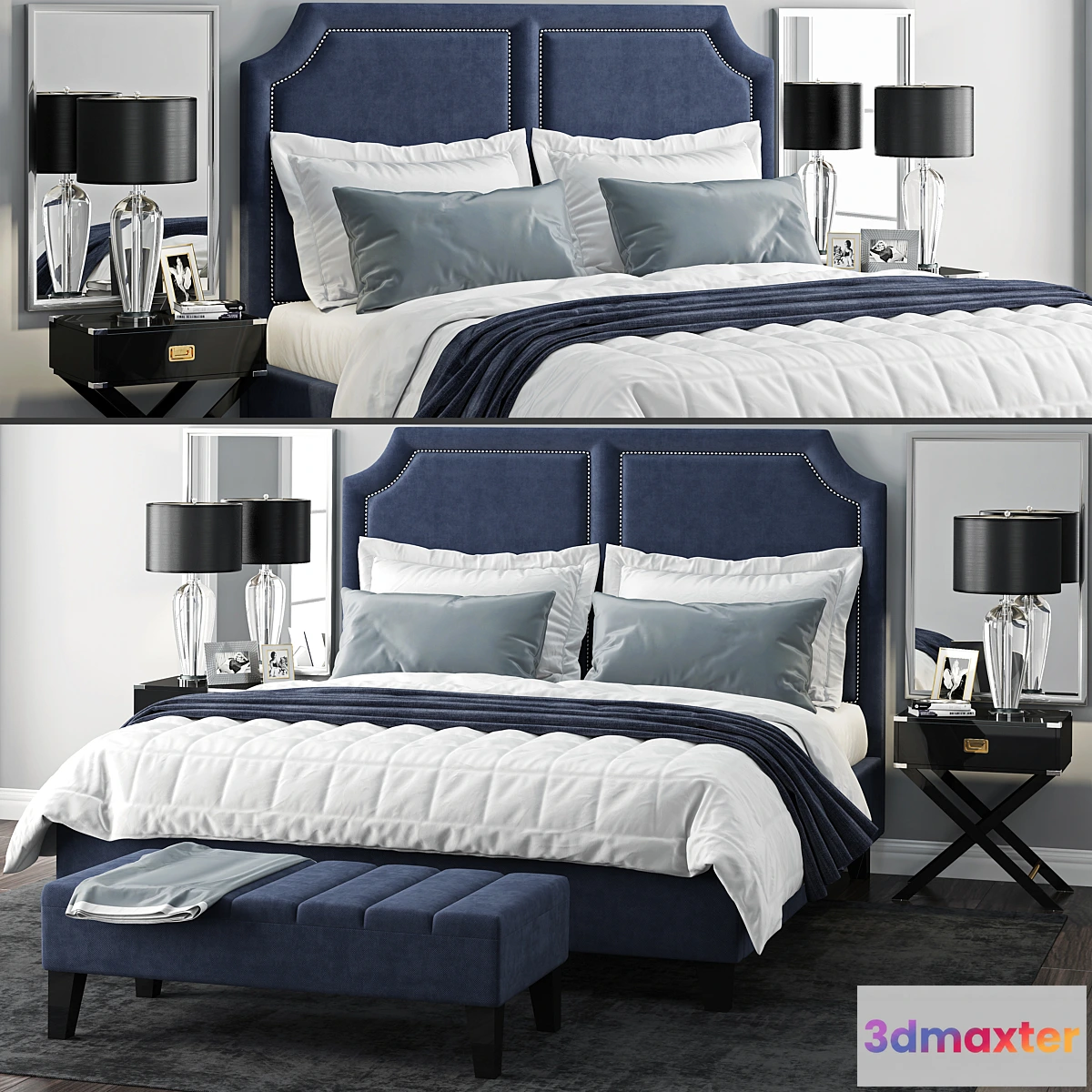 586440 - Bed Sanibel Queen Upholstered