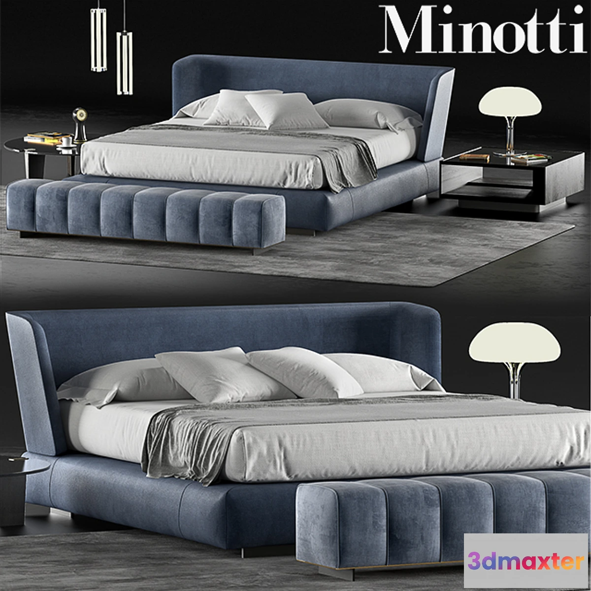 586458 - Minotti creed bed - No.3
