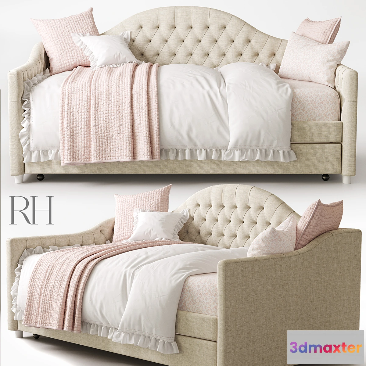 589016 - RH REESE TUFTED DAYBED WITH TRUNDLE