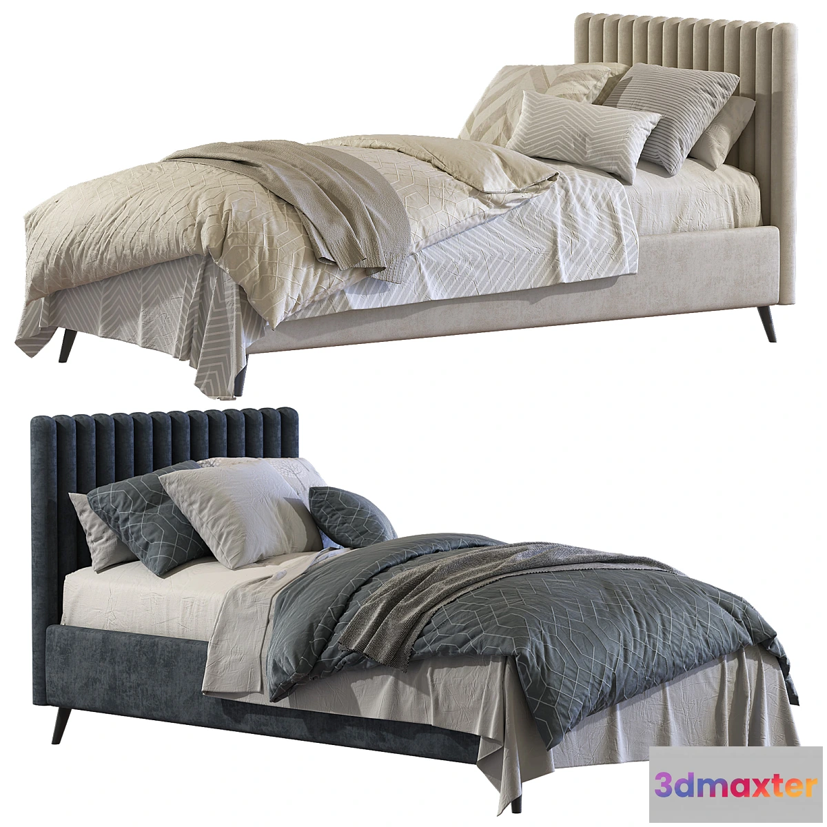 599369 - Bed with a soft headboard 4