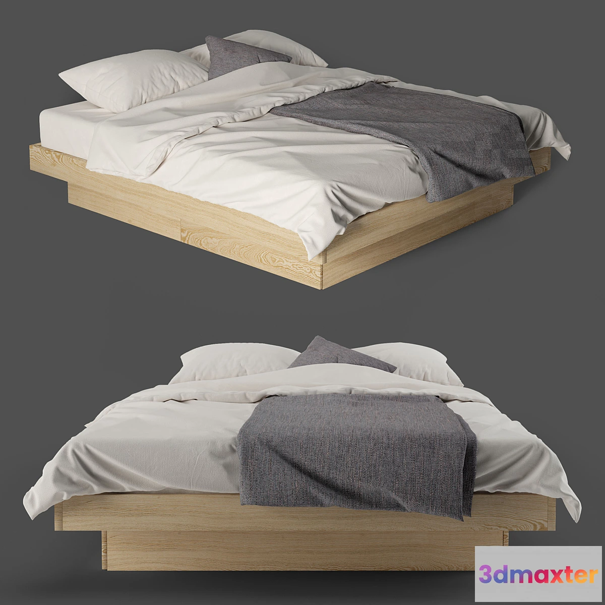 599413 - Meiko Super King Size Platform Bed with Drawers