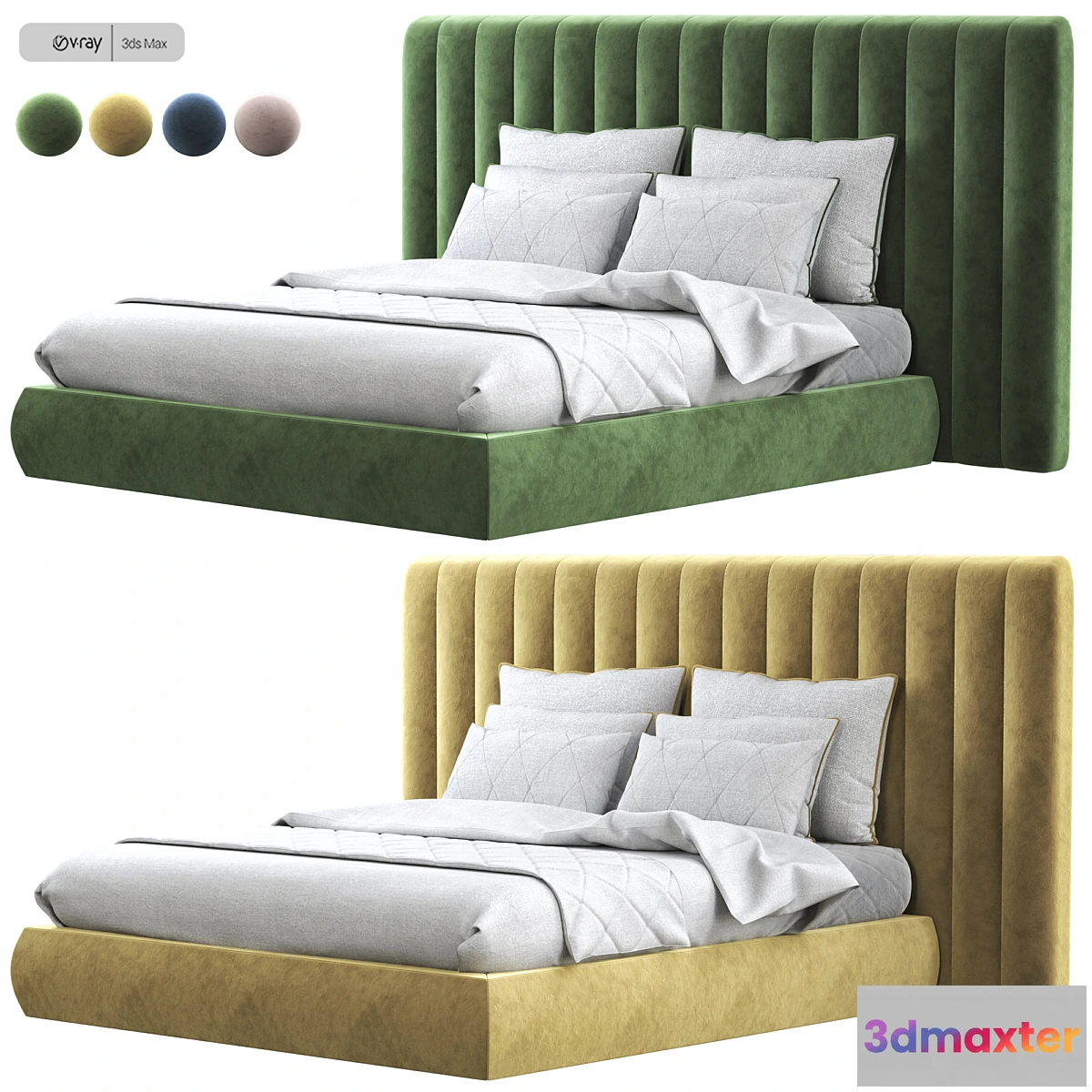 599455 - Bed softy modern design