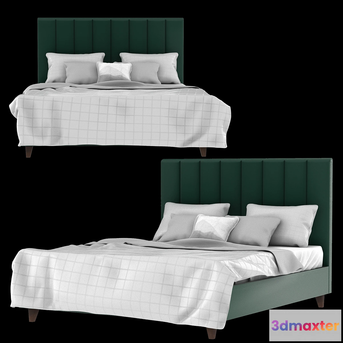 599463 - Bed Scown Barhat Emerald