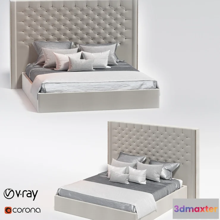 599469 - Nina wingback bed