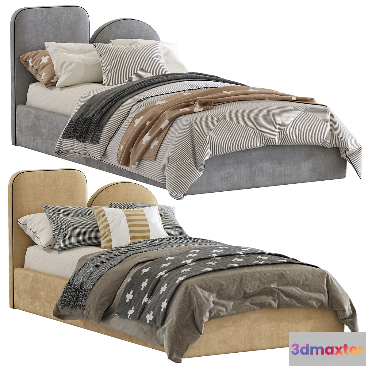 599595 - Bed with a soft headboard 9