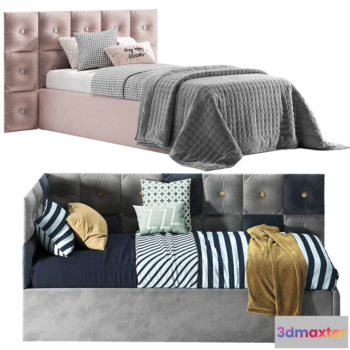 599631 - Corner bed with Pillow panels