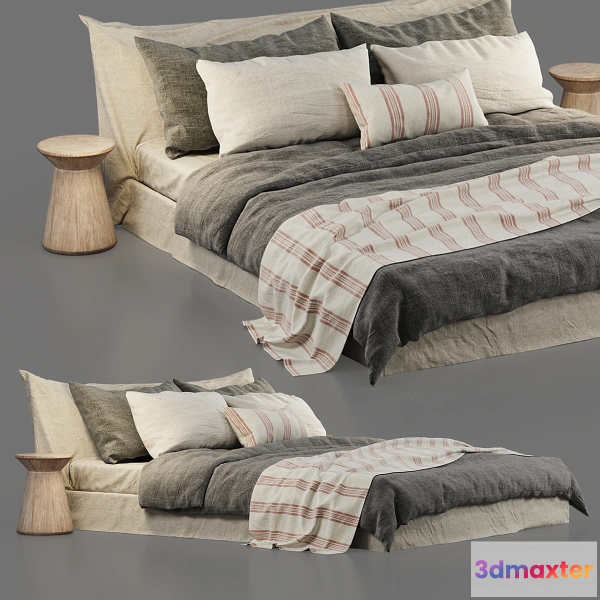 599635 - Zara Home Linen Bedding and Cozy Bed