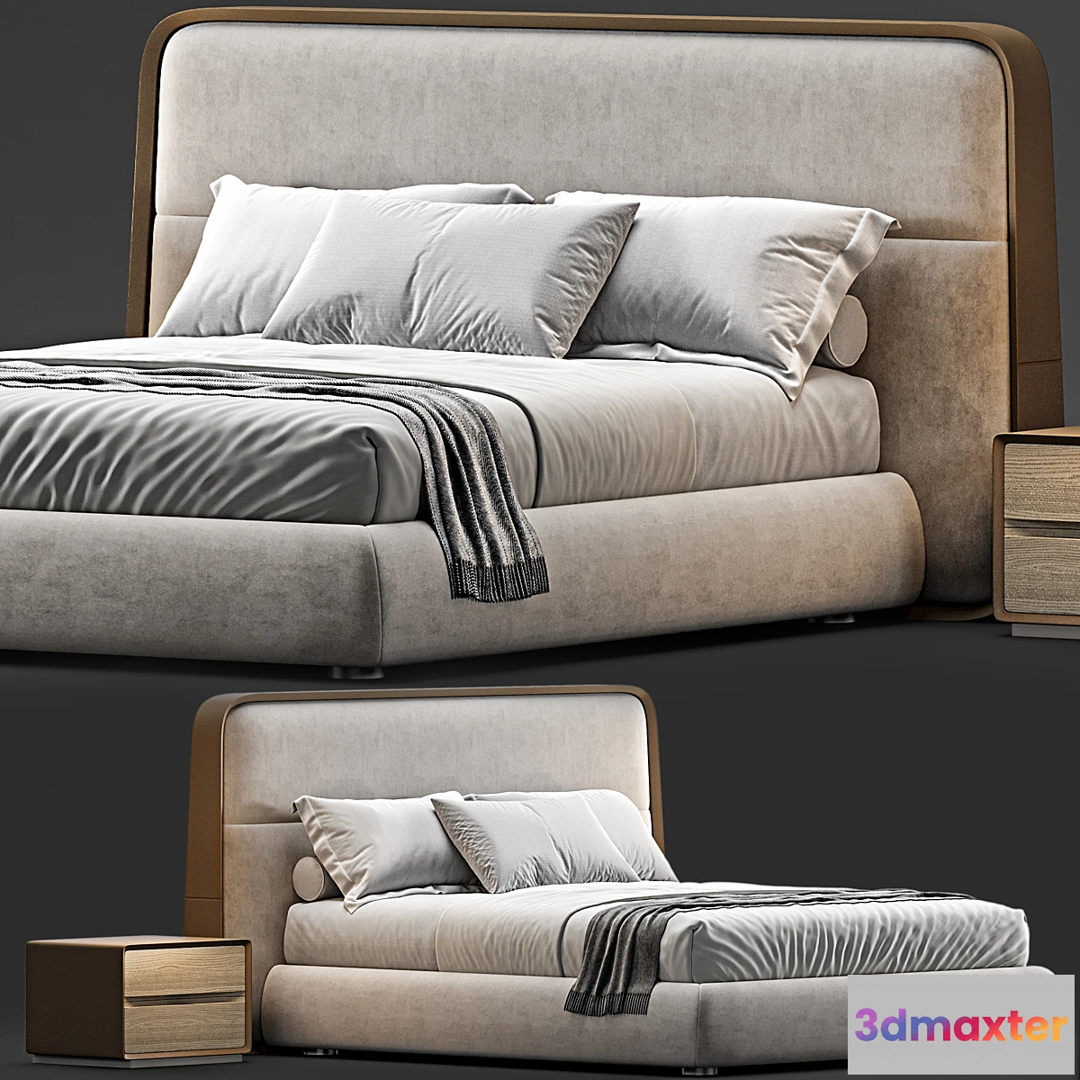 599733 - Giorgetti frame bed _ 59201