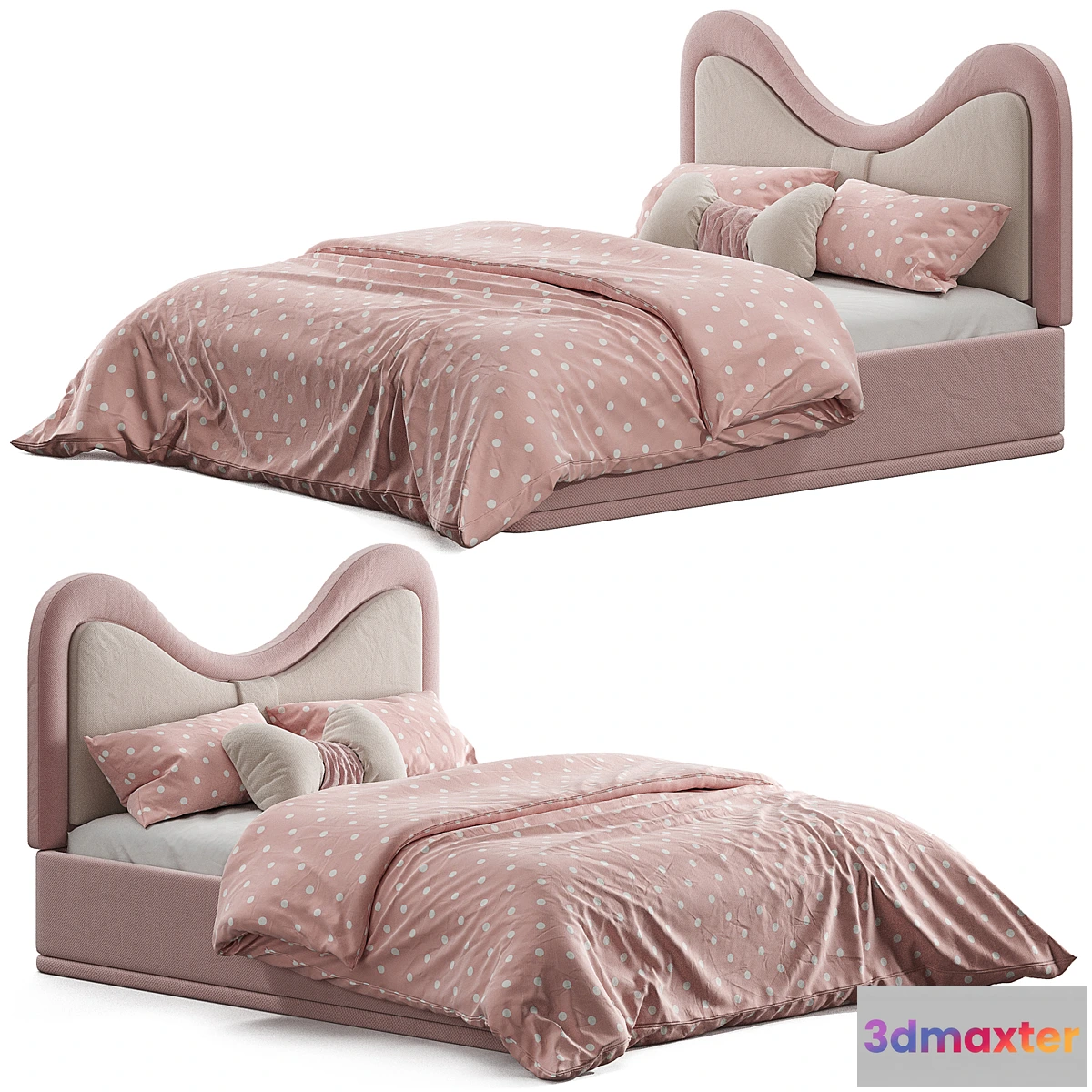 599935 - Children’s bed with upholstered headboard