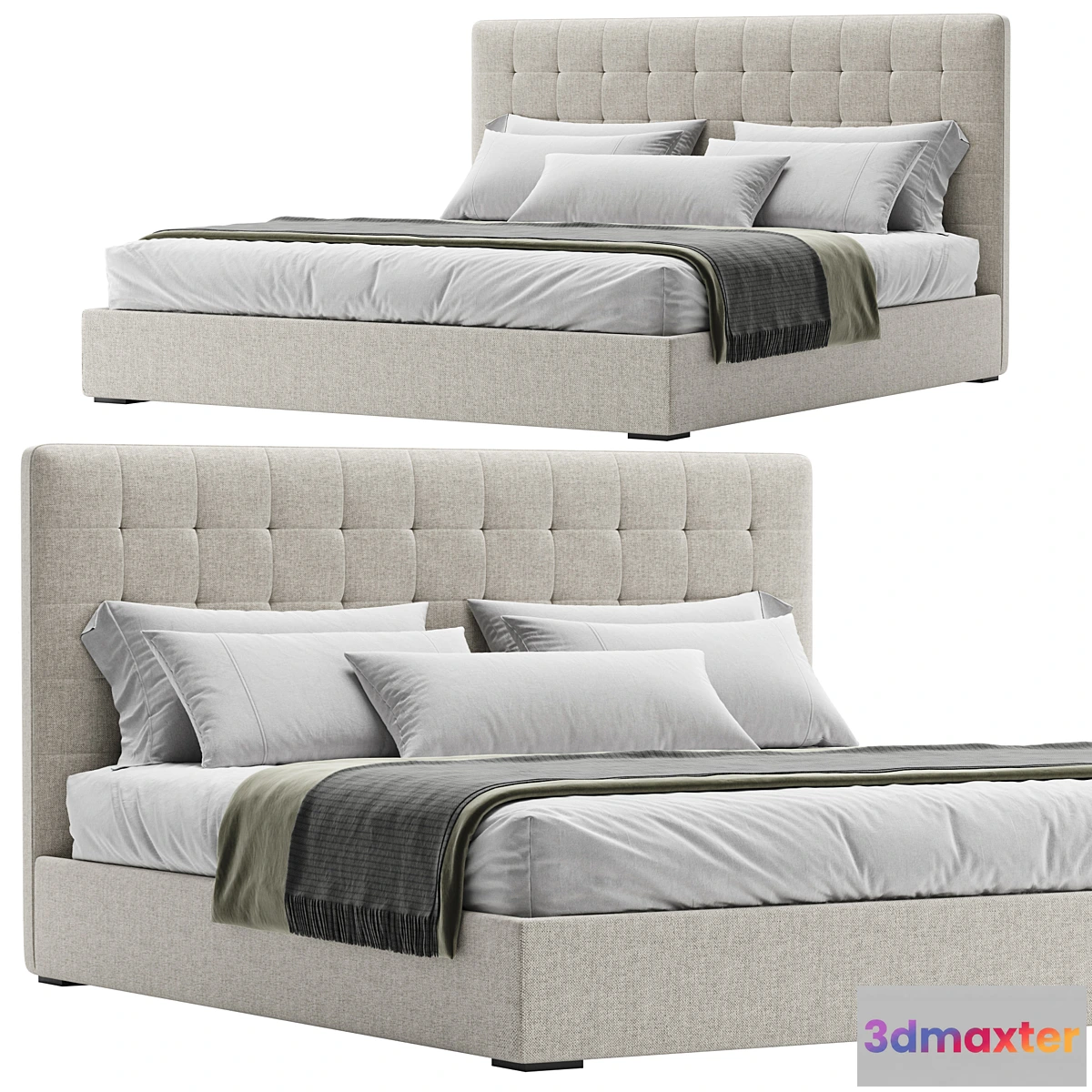 599937 - Emmett Bed Wood Legs