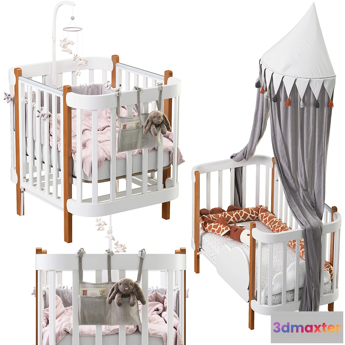 600125 - Transforming bed MOMMY LUX happy baby