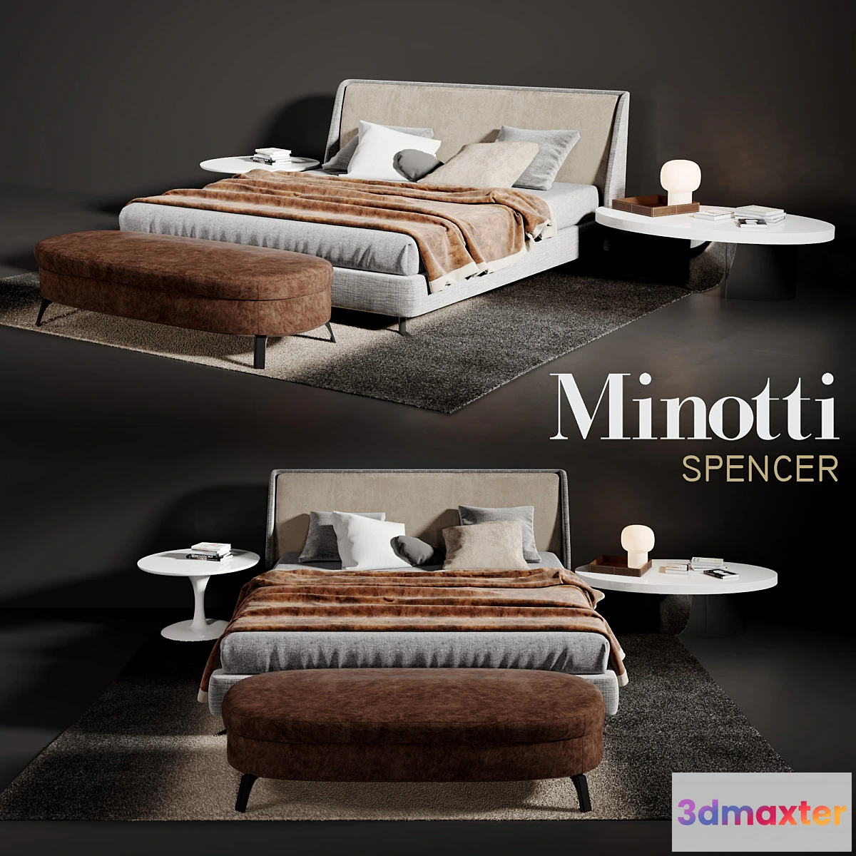 600217 - Minotti Spencer Bed - No.5