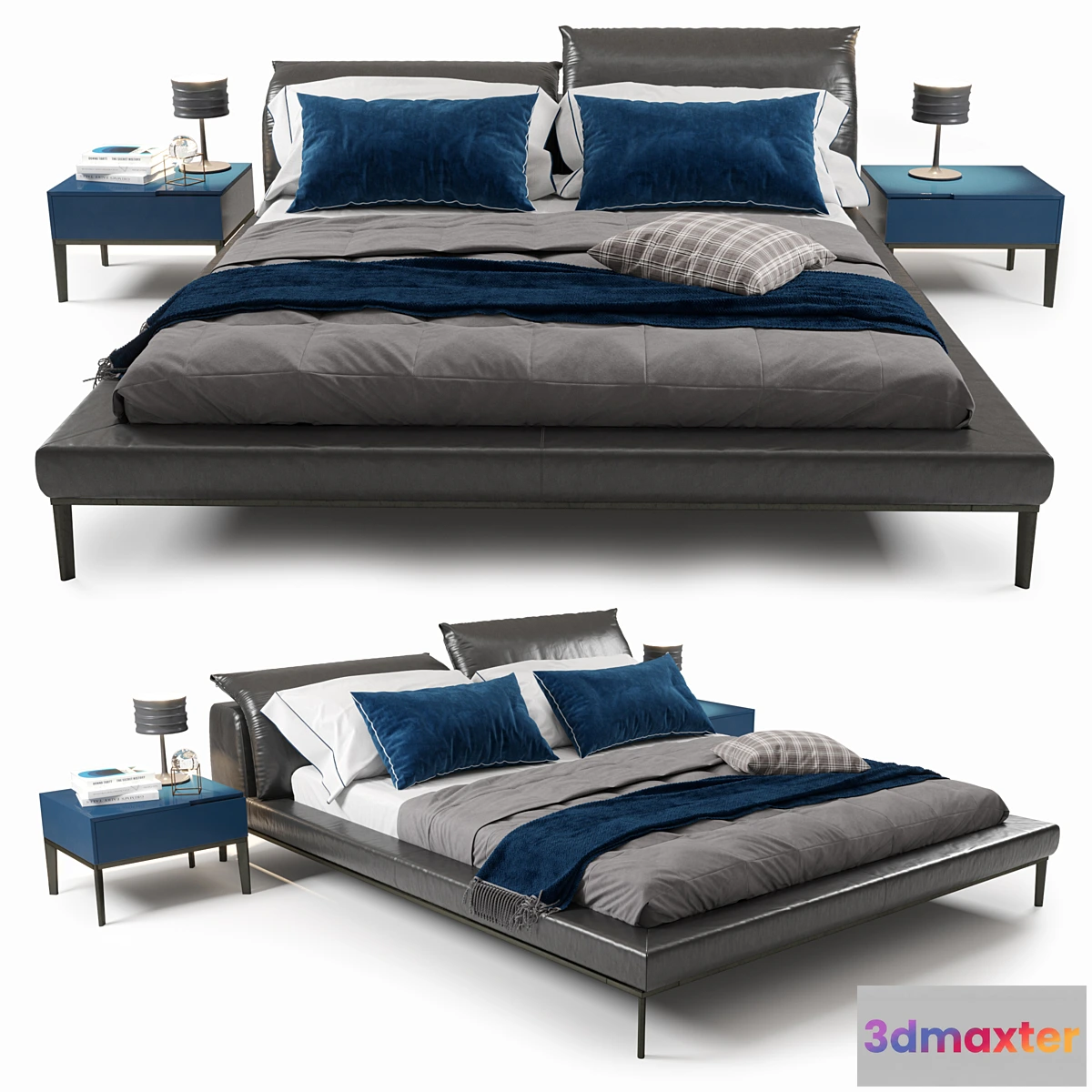 600241 - Vela Bed by Natuzzi